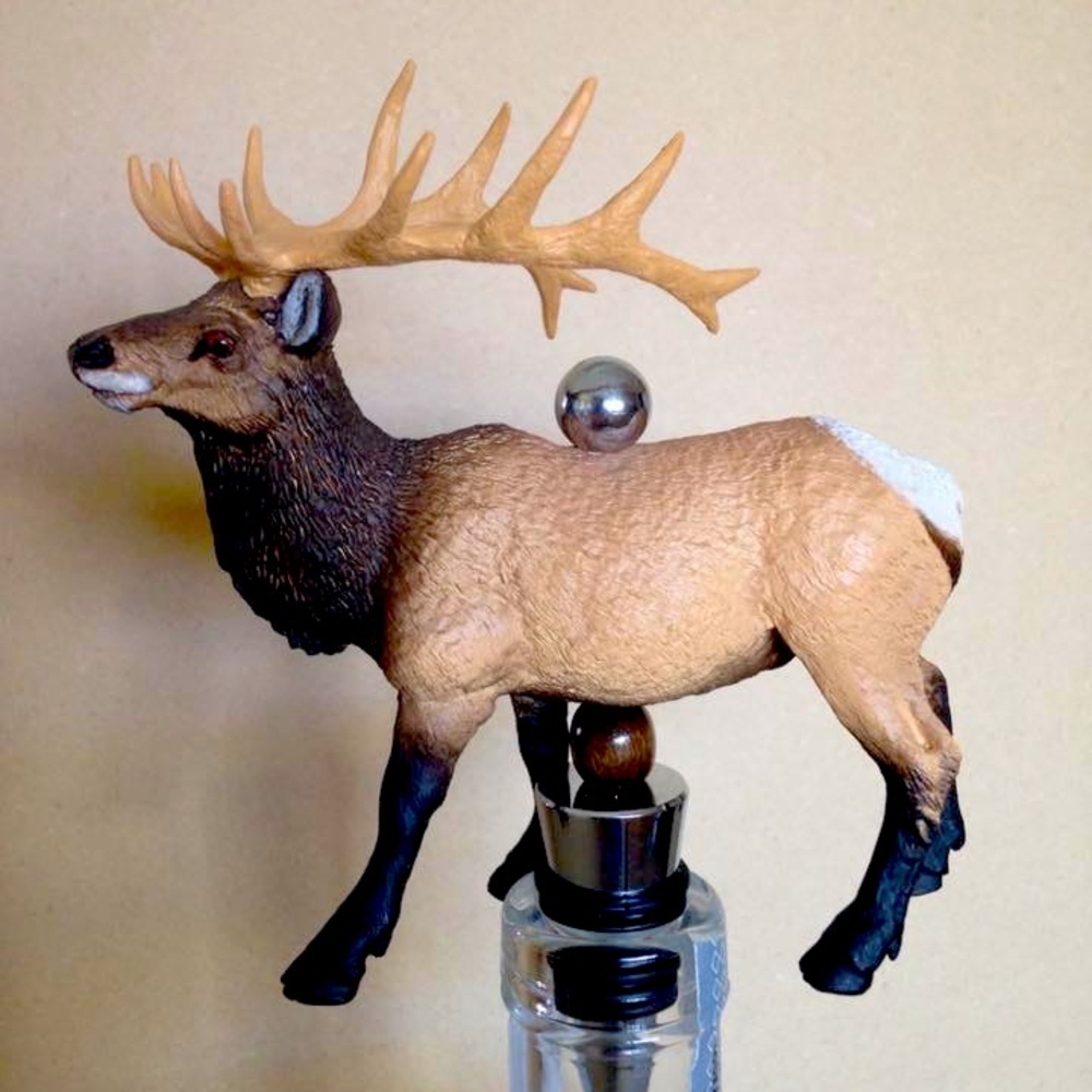Hand crafted Elk Wine Stopper